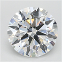 Lab Grown Diamond 3.77 Carats, Round with Ideal Cut, D Color, VVS1 Clarity and Certified by IGI