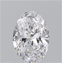 Natural Diamond 0.71 Carats, Oval with  Cut, D Color, SI1 Clarity and Certified by GIA