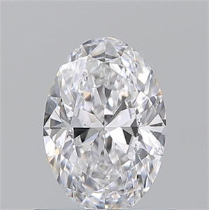 Picture of Natural Diamond 0.71 Carats, Oval with  Cut, D Color, SI1 Clarity and Certified by GIA