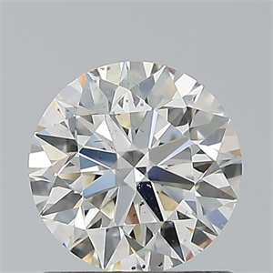 Picture of Natural Diamond 0.80 Carats, Round with Excellent Cut, J Color, SI1 Clarity and Certified by GIA