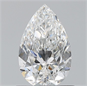 Natural Diamond 0.82 Carats, Pear with  Cut, E Color, VS1 Clarity and Certified by GIA