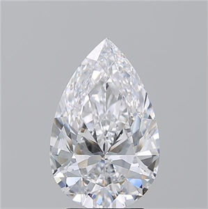 Picture of Natural Diamond 3.01 Carats, Pear with  Cut, D Color, SI1 Clarity and Certified by GIA