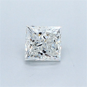 Picture of Natural Diamond 0.56 Carats, Princess with  Cut, H Color, VVS1 Clarity and Certified by GIA