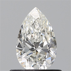 Picture of Natural Diamond 0.58 Carats, Pear with  Cut, H Color, VVS1 Clarity and Certified by GIA