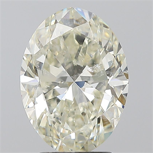 Foto Diamante Natural 3.01 quilates, Ovalado , Color J, claridad SI2 y certificado IGI de