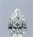 Natural Diamond 1.00 Carats, Pear with  Cut, J Color, SI1 Clarity and Certified by GIA
