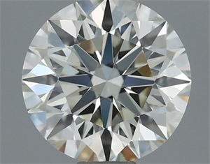 Picture of Natural Diamond 0.60 Carats, Round with Excellent Cut, J Color, IF Clarity and Certified by IGI