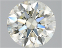 Natural Diamond 1.20 Carats, Round with Excellent Cut, L Color, VVS2 Clarity and Certified by HRD