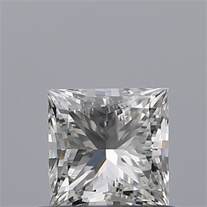 Picture of Natural Diamond 0.53 Carats, Princess with  Cut, G Color, VVS1 Clarity and Certified by GIA