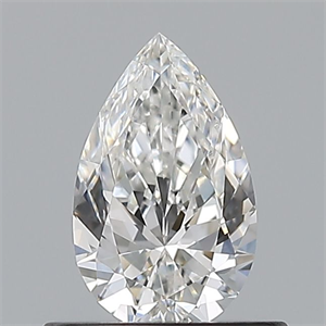 Picture of Natural Diamond 0.50 Carats, Pear with  Cut, F Color, VVS2 Clarity and Certified by GIA