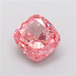 Picture of Lab Grown Diamond 2.52 Carats, CUSHION MODIFIED with  Cut, Fancy Vivid Pink Color, VS1 Clarity and Certified by IGI