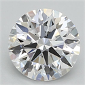 Lab Grown Diamond 1.07 Carats, Round with Ideal Cut, D Color, VVS1 Clarity and Certified by IGI