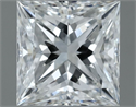 Natural Diamond 0.61 Carats, Princess with  Cut, H Color, VS1 Clarity and Certified by GIA