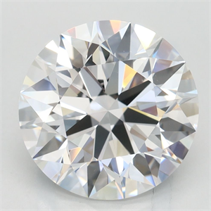 Picture of Lab Grown Diamond 3.73 Carats, Round with Excellent Cut, D Color, VVS1 Clarity and Certified by GIA