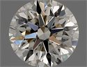 Diamante Natural 0.91 quilates, Redondo , Color K, claridad VVS2 y certificado GIA