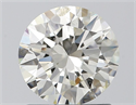 Natural Diamond 1.25 Carats, Round with Excellent Cut, I Color, SI2 Clarity and Certified by IGI