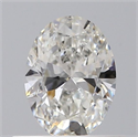 Natural Diamond 0.43 Carats, Oval with  Cut, G Color, SI2 Clarity and Certified by GIA