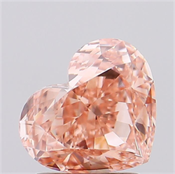 Picture of Lab Grown Diamond 2.08 Carats, Heart with  Cut, Fancy Intense Pink Color, VS2 Clarity and Certified by IGI