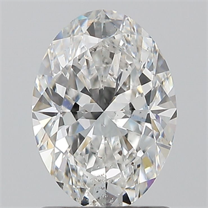 Picture of Natural Diamond 1.20 Carats, Oval with  Cut, E Color, SI2 Clarity and Certified by GIA