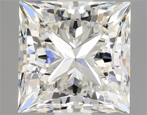 Picture of Natural Diamond 1.02 Carats, Princess with  Cut, I Color, SI1 Clarity and Certified by GIA