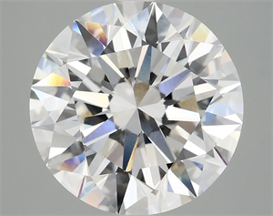 Picture of Lab Grown Diamond 5.08 Carats, Round with Ideal Cut, E Color, VVS2 Clarity and Certified by IGI
