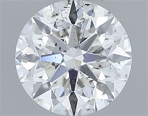 Picture of Natural Diamond 0.72 Carats, Round with Excellent Cut, G Color, SI2 Clarity and Certified by IGI