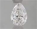 Natural Diamond 0.40 Carats, Pear with  Cut, D Color, VVS2 Clarity and Certified by GIA