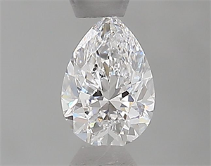 Picture of Natural Diamond 0.40 Carats, Pear with  Cut, D Color, VVS2 Clarity and Certified by GIA