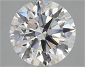 Lab Grown Diamond 4.11 Carats, Round with Excellent Cut, D Color, VVS1 Clarity and Certified by GIA