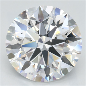 Picture of Lab Grown Diamond 3.49 Carats, Round with Ideal Cut, D Color, VVS1 Clarity and Certified by IGI