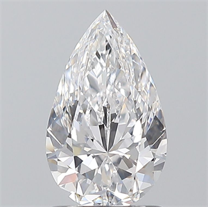Picture of Natural Diamond 1.20 Carats, Pear with  Cut, D Color, VS1 Clarity and Certified by GIA