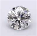 Del inventario de diamantes de laboratorio, 1.76 quilates, Redondo , Color G, claridad VVS2 y certificado IGI