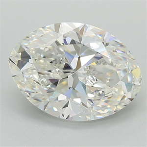 Picture of Natural Diamond 3.01 Carats, Oval with  Cut, H Color, VS1 Clarity and Certified by GIA