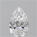 Natural Diamond 0.57 Carats, Pear with  Cut, F Color, VS2 Clarity and Certified by GIA