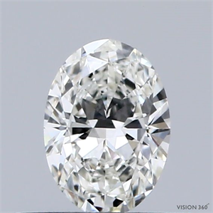 Picture of Natural Diamond 0.33 Carats, Oval with  Cut, I Color, VS1 Clarity and Certified by GIA