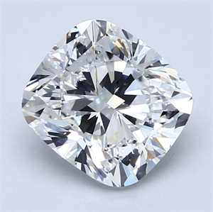 Picture of Natural Diamond 3.02 Carats, Cushion with  Cut, E Color, VVS2 Clarity and Certified by GIA