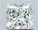 Natural Diamond 1.01 Carats, Princess with  Cut, I Color, SI1 Clarity and Certified by GIA