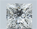 Natural Diamond 1.01 Carats, Princess with  Cut, G Color, VVS2 Clarity and Certified by GIA
