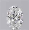 Natural Diamond 3.20 Carats, Oval with  Cut, D Color, VS2 Clarity and Certified by GIA