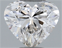 Natural Diamond 0.51 Carats, Heart with  Cut, J Color, VS1 Clarity and Certified by GIA