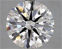 Lab Grown Diamond 2.52 Carats, Round with Ideal Cut, F Color, VVS2 Clarity and Certified by IGI