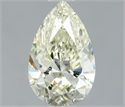 Natural Diamond 0.59 Carats, Pear with  Cut, N Color, SI1 Clarity and Certified by GIA