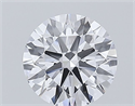 Lab Grown Diamond 1.08 Carats, Round with Very Good Cut, D Color, VVS2 Clarity and Certified by GIA