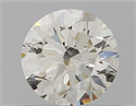 Natural Diamond 0.50 Carats, Round with Excellent Cut, J Color, VVS2 Clarity and Certified by IGI