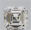 Natural Diamond 3.05 Carats, Asscher with  Cut, I Color, IF Clarity and Certified by GIA