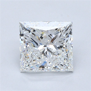 Foto Diamante Natural 2.00 quilates, Princesa , Color F, claridad VVS2 y certificado GIA de