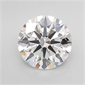 Lab Grown Diamond 2.87 Carats, Round with Ideal Cut, D Color, IF Clarity and Certified by IGI