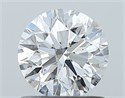 Natural Diamond 0.90 Carats, Round with Excellent Cut, E Color, SI2 Clarity and Certified by GIA