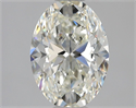 Natural Diamond 1.30 Carats, Oval with  Cut, I Color, IF Clarity and Certified by GIA