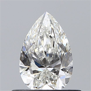 Foto Diamante Natural 0.52 quilates, De pera , Color G, claridad SI1 y certificado GIA de